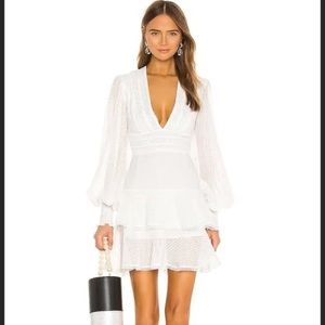 Keepsake the Label Way Back Long Sleeve Dress Porcelain, size small